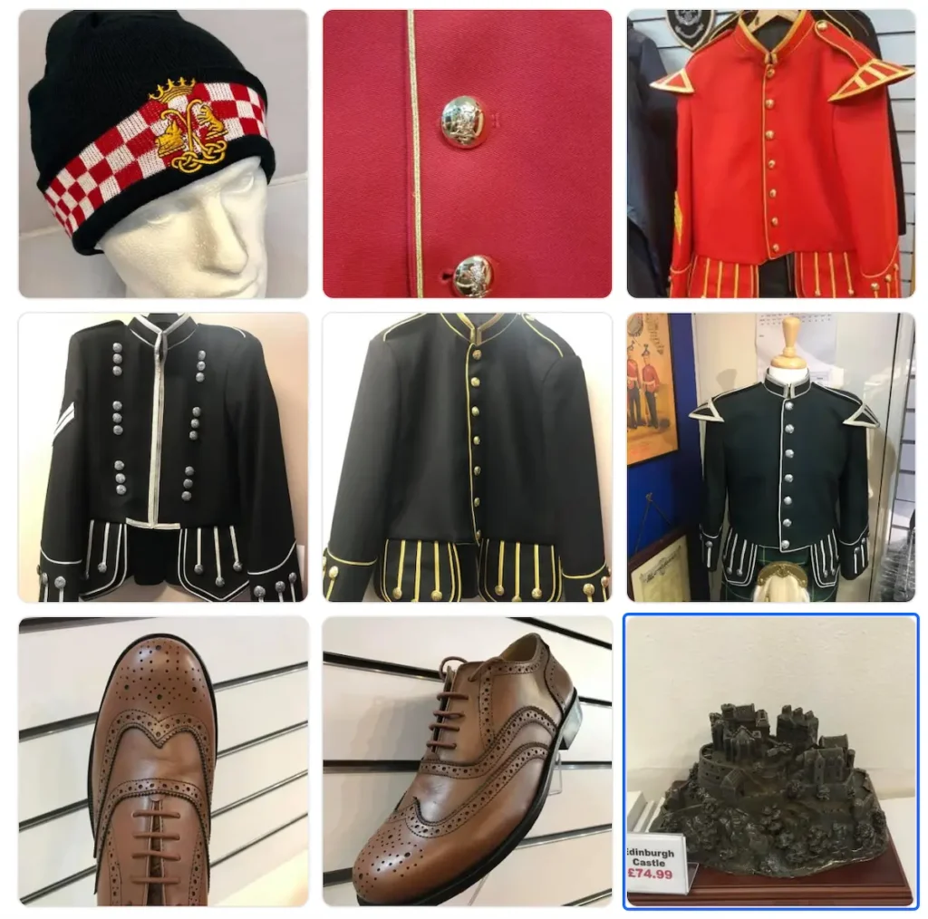 Regimental Store Edinburgh Scotland UK military equipment and accessories retailer