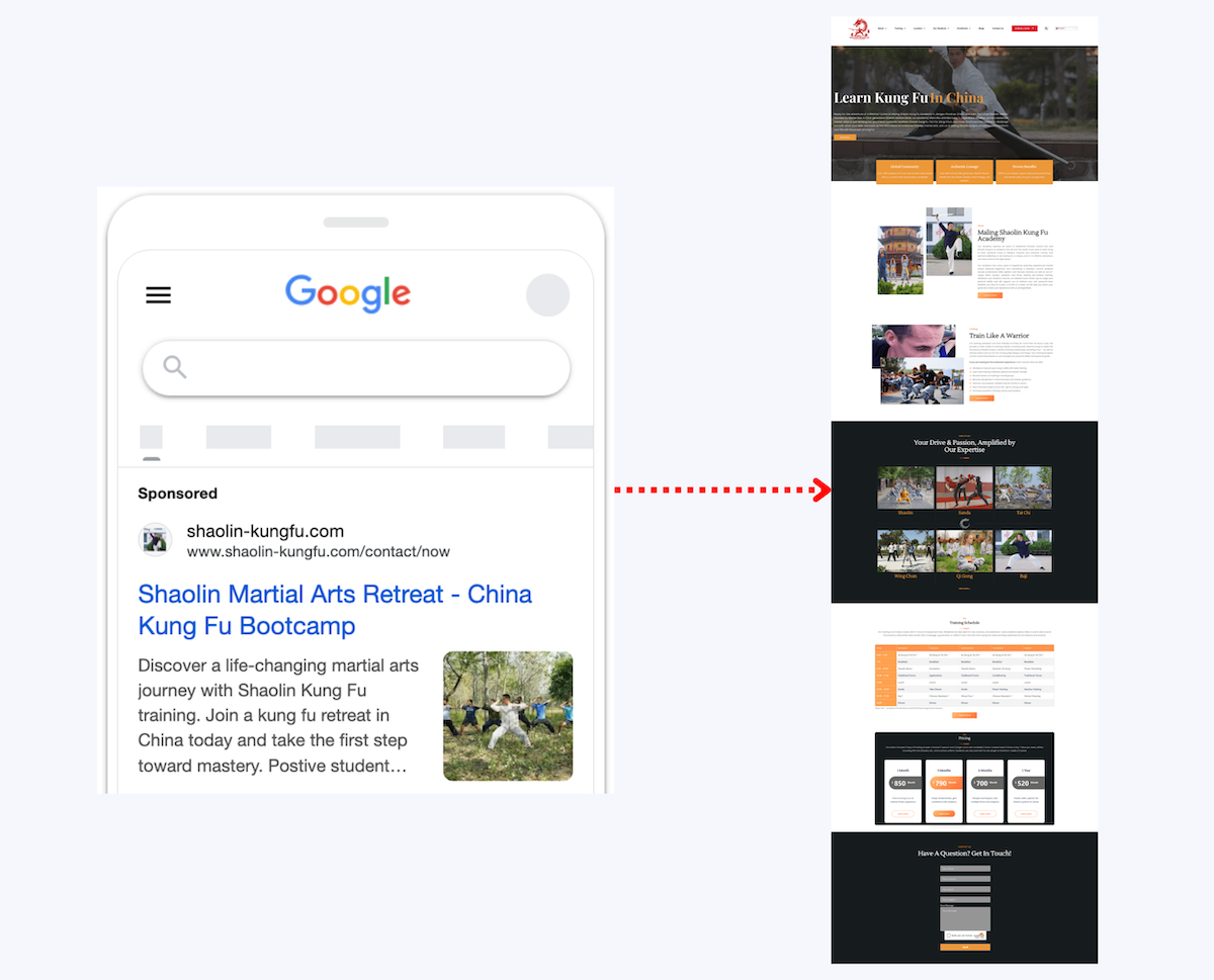Google Search Ads campaign structure example with optimized headlines and ad extensions for high click-through rates